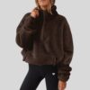 hoodie marron FITTO essetiel hoodie